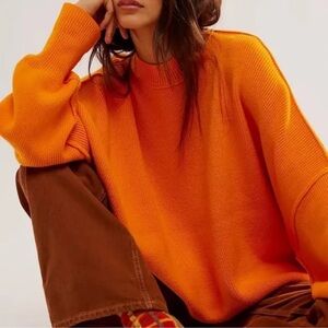 Free people easy street tunic orange